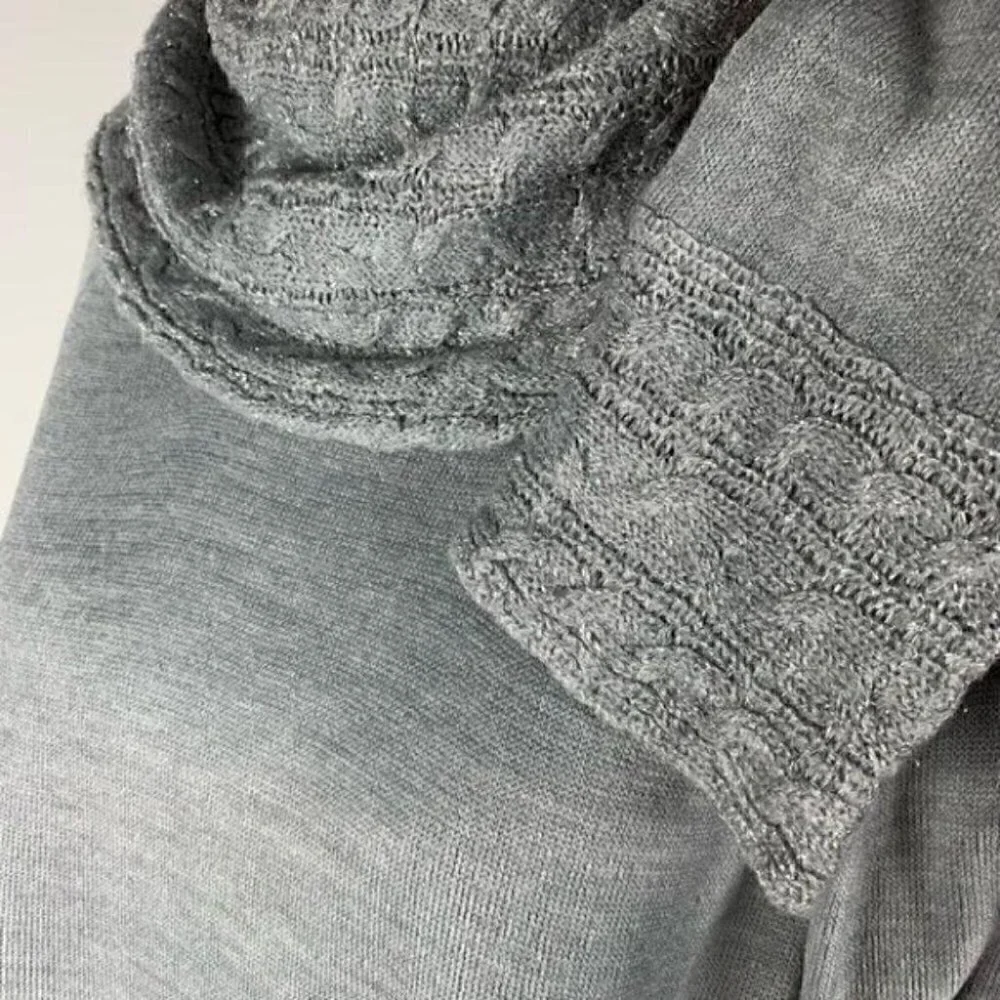 White stag sweater size XL 16-18 Gray metallic